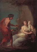 Bacchus entdeckt die von Theseus Verlasene Ariadne auf Naxos Angelika Kauffmann